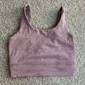 nike high neck long line bra top